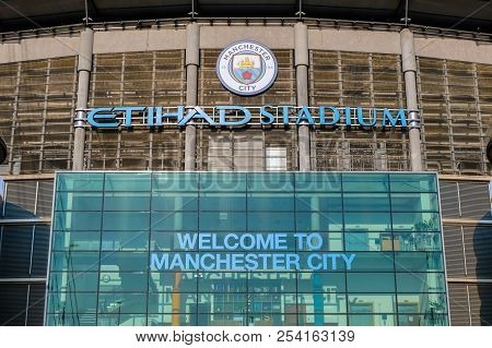 Manchester, United Kingdom - May 19 2018: Manchester City Football Club Founded In 1880 In Mancheste