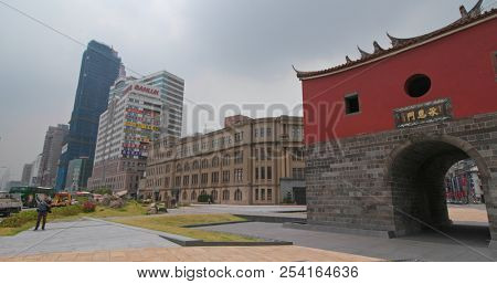 Taipei city, Taiwan, 28 May 2018:- Historical Taipei North Gate