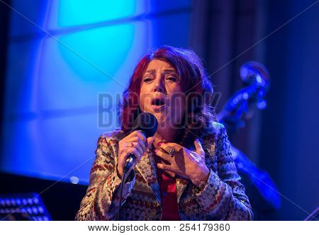 Cracow, Poland - July 31, 2018: Urszula Dudziak Live On Stage In Manggha Museum Of Japanese Art And 