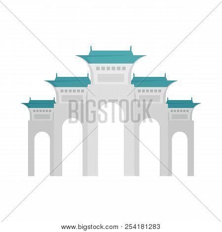 Liberty Square Icon. Flat Illustration Of Liberty Square Icon For Web Isolated On White