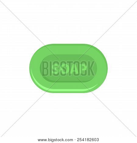 Aloe Soap Icon. Flat Illustration Of Aloe Soap Icon For Web Isolated On White