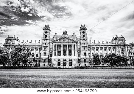 Ethnographic Museum Building, Budapest, Hungary. Cultural Heritage. Travel Destination. Tourism Them