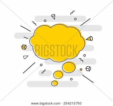 Hand Drawn Speech Bubbles Icon. Vector Illustration