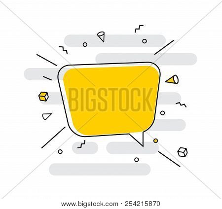 Hand Drawn Speech Bubbles Icon. Vector Illustration