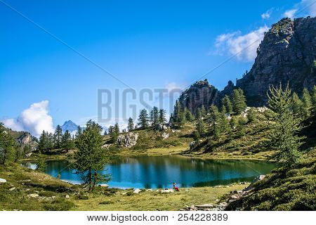 The Lake Of Rocca La Meja Called 
