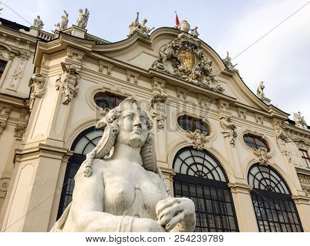 Lying Sphinx With A Woman's Face