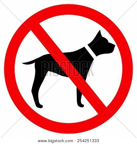 No Dog Red Sign Meaning 