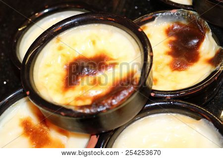 Rice Pudding. Traditional Turkish Dessert. Turkish Sutlac.