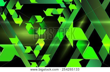 Environmental Abstract Background. Vector Cartoon Illustration. Objects Isolated. World Environment 