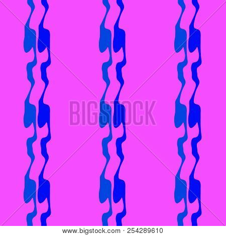 Seamless Pattern Background Of Multicolored Lines With Scribbler.