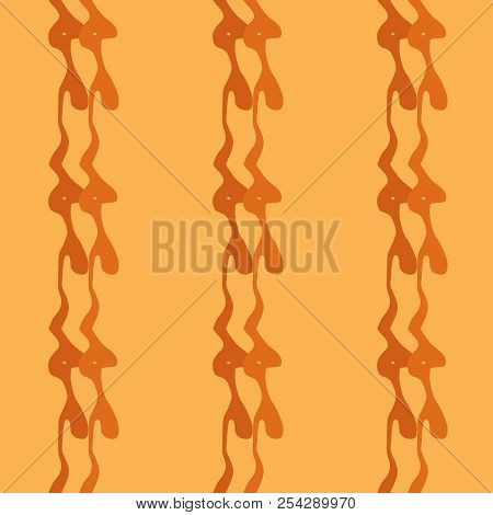 Seamless Pattern Background Of Multicolored Lines With Scribbler.