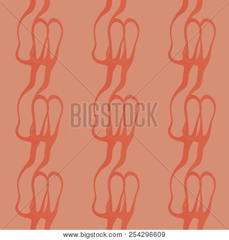 Seamless Pattern Background Of Multicolored Lines With Scribbler.
