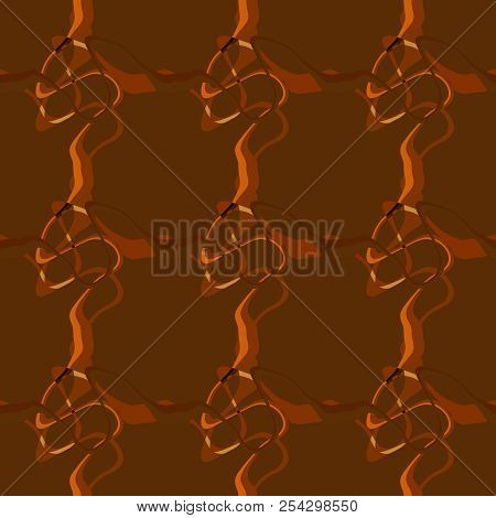 Seamless Pattern Background Of Multicolored Lines With Scribbler.