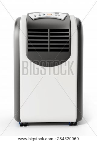 Generic Illustration Of Mobile Air Conditioner. 3d Illustration.