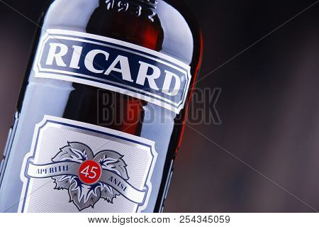 Bottle Of Ricard, A Pastis Aperitif