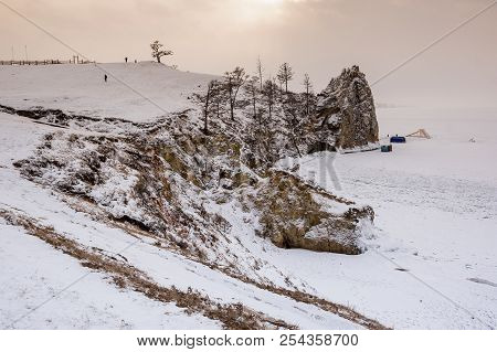 View Of Lake Baikal, The Deepest And Largest Freshwater Lake By Volume In The World, Located In Sout