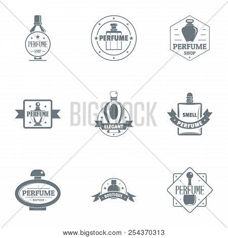 Odour Logo Set. Simple Set Of 9 Odour Vector Logo For Web Isolated On White Background