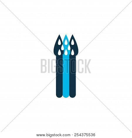 Asparagus Icon Colored Symbol. Premium Quality Isolated Sparrowgrass Element In Trendy Style.