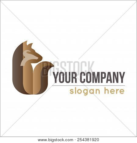 Letter F Fox For Brand Identity Your Company.