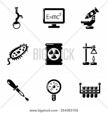 Physical Study Icons Set. Simple Set Of 9 Physical Study Vector Icons For Web Isolated On White Back