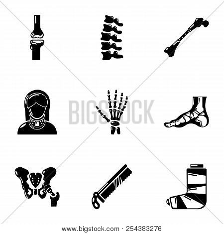 Artificial Limb Icons Set. Simple Set Of 9 Artificial Limb Vector Icons For Web Isolated On White Ba
