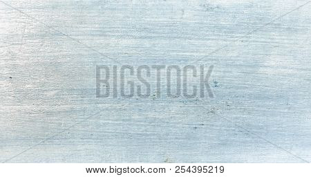 Washed Blue Wood Background. Surface Of Light Blue Wood Texture For Design And Decoration