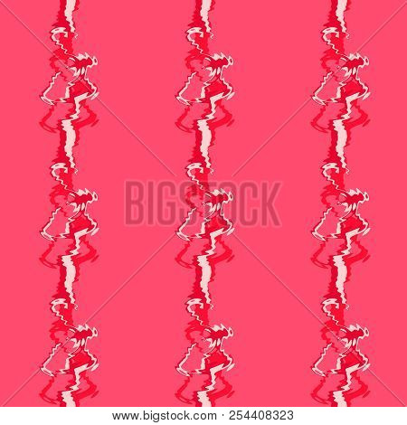 Seamless Pattern Background Of Multicolored Lines With Scribbler.