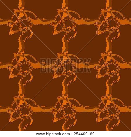 Seamless Pattern Background Of Multicolored Lines With Scribbler.