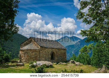 Hermitage Of Sant Quirc De Taull, Catalonia, Spain. Romanesque Style