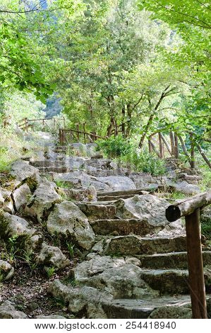 The Path Of The Gole Del Calore In The Heart Of The Cilento National Park