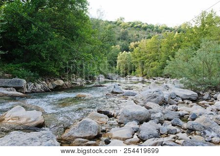 The Path Of The Gole Del Calore In The Heart Of The Cilento National Park In Southern Italy