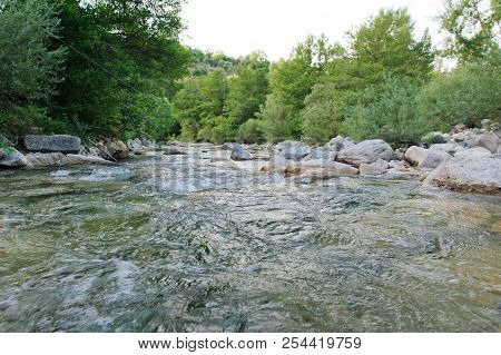 The Path Of The Gole Del Calore In The Heart Of The Cilento National Park In Southern Italy
