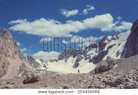 Beautiful landscape of Fann Mountains, Tajikistan