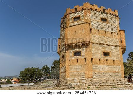 Old Defence Tower In The Historc City Of Tudela, Spain