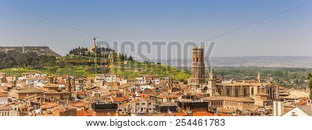 Panorama Of The Skyline Of Tudela, Spain