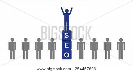 With Soe To Success Pictogram Vector Illustration Eps10