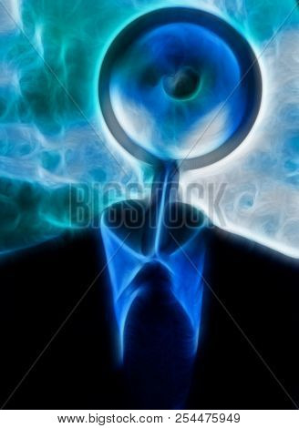 Magnify Mind. 3D rendering