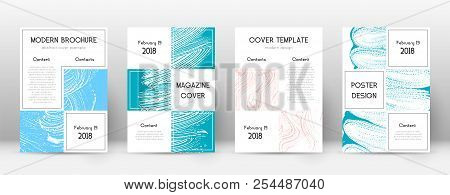 Cover Page Design Template. Business Brochure Layout. Bewitching Trendy Abstract Cover Page. Pink An