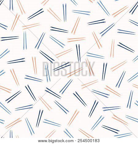 Chopsticks Geo Vector Cutlery Blue And Orange