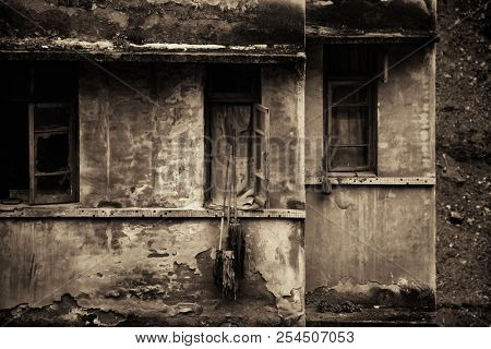 Old building closeup in Xiahao Old street in Chongqing, China.