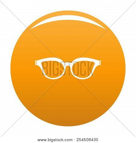 Myopic Spectacles Icon. Simple Illustration Of Myopic Spectacles Icon For Any Design Orange