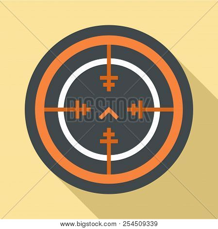 Svd Gun Aim Icon. Flat Illustration Of Svd Gun Aim Icon For Web Design