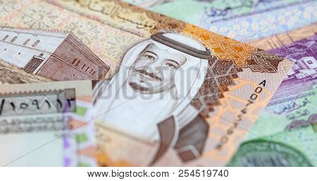 Collection of Saudi Arabia Riyal banknotes