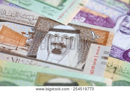 Collection of Saudi Arabia Riyal banknotes
