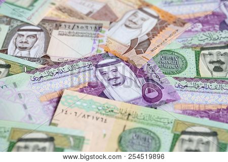 Collection of Saudi Arabia Riyal banknotes