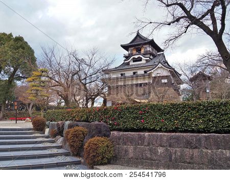 Aichi, Japan - February 18, 2017: Inuyama Castle Is A Japanese Castle In The City Of Inuyama, Aichi 