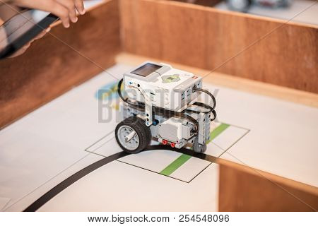 Bangkok, Thailand - August 4,2018 :  Robot Controls