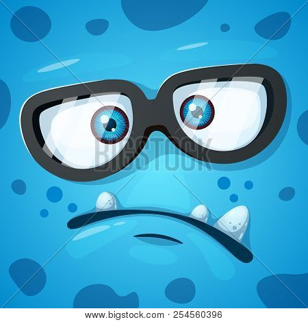 Cute, Funny, Crazy Monster Character. He Is Nowhere To Be Found Illustration. Printing On T-shirts. 