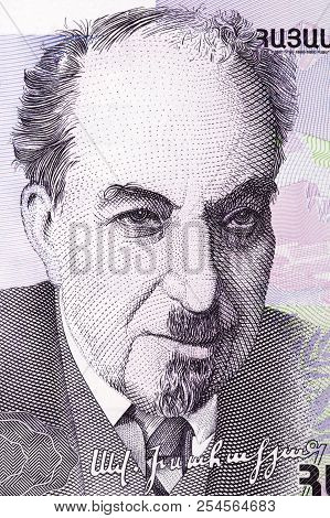 Avetik Isahakyan A Portrait From Armenian Money