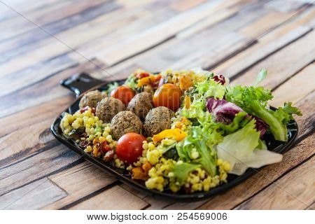 Moroccan beef kefta meatballs meatball and semolina